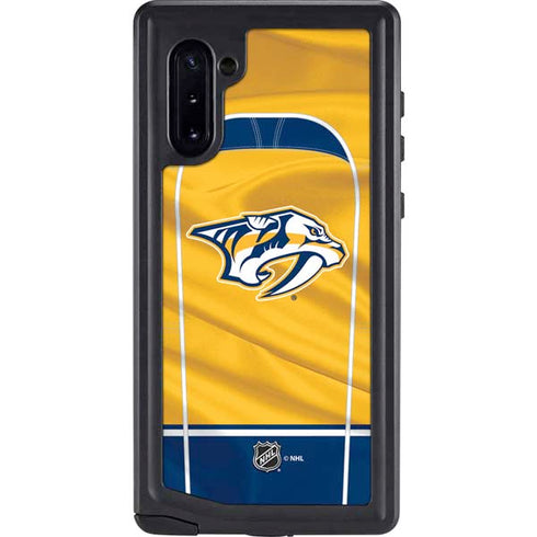 NHL Nashville Predators Jersey Galaxy Note 10 Waterproof Case