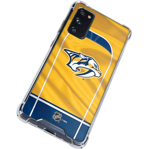 NHL Nashville Predators Jersey Galaxy S20 FE Clear Case