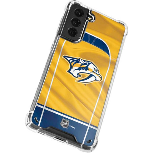 NHL Nashville Predators Jersey Galaxy S21 Plus 5G Clear Case
