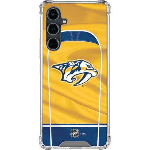NHL Nashville Predators Jersey Galaxy S23 FE Clear Case