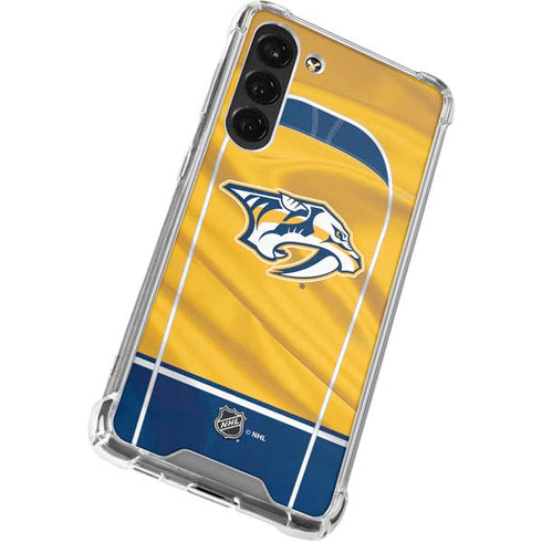 NHL Nashville Predators Jersey Galaxy S23 Plus Clear Case