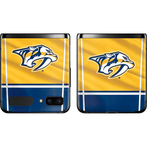 NHL Nashville Predators Jersey Galaxy Z Flip Skin