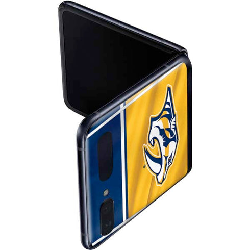 NHL Nashville Predators Jersey Galaxy Z Flip Skin