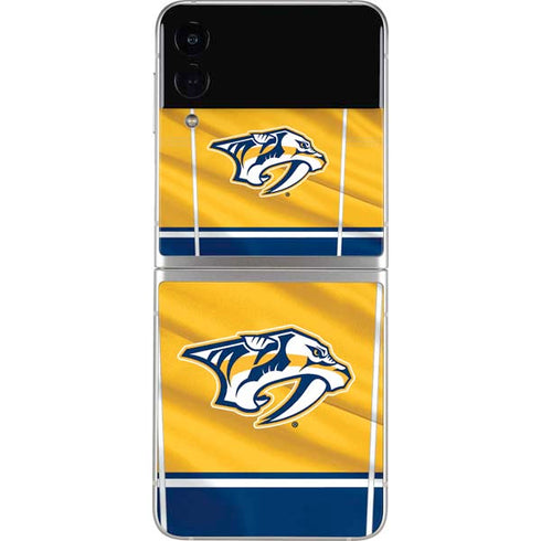 NHL Nashville Predators Jersey Galaxy Z Flip3 5G Skin