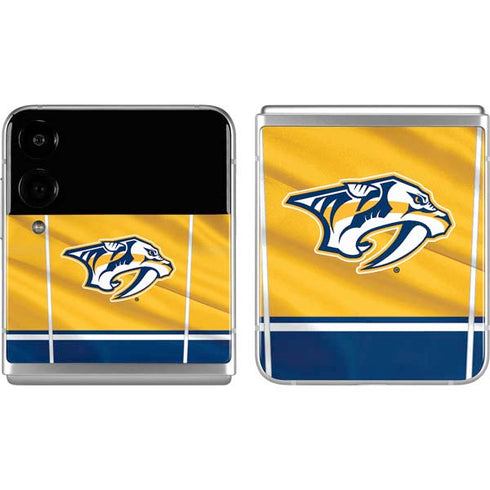 NHL Nashville Predators Jersey Galaxy Z Flip4 5G Skin