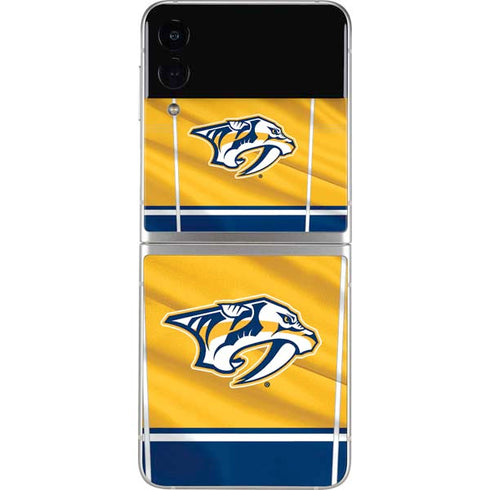 NHL Nashville Predators Jersey Galaxy Z Flip4 5G Skin