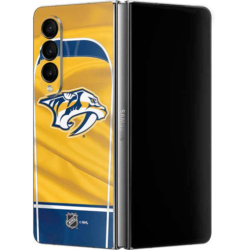 NHL Nashville Predators Jersey Galaxy Z Fold4 5G Skin