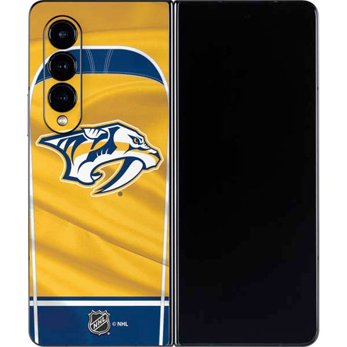 NHL Nashville Predators Jersey Galaxy Z Fold4 5G Skin