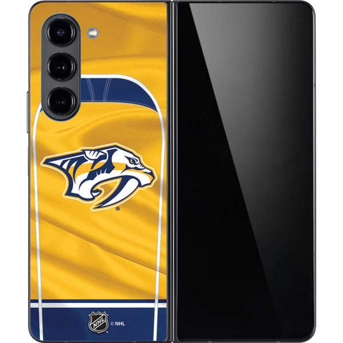 NHL Nashville Predators Jersey Galaxy Z Fold5 5G Skin