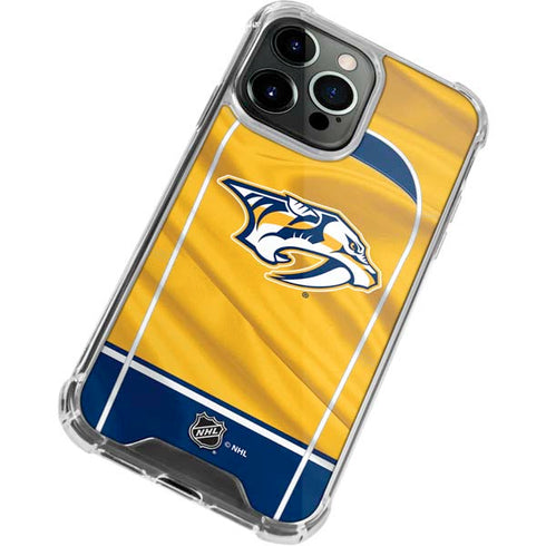 NHL Nashville Predators Jersey iPhone 13 Pro Max Clear Case