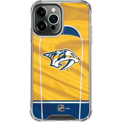 NHL Nashville Predators Jersey iPhone 13 Pro Max Clear Case