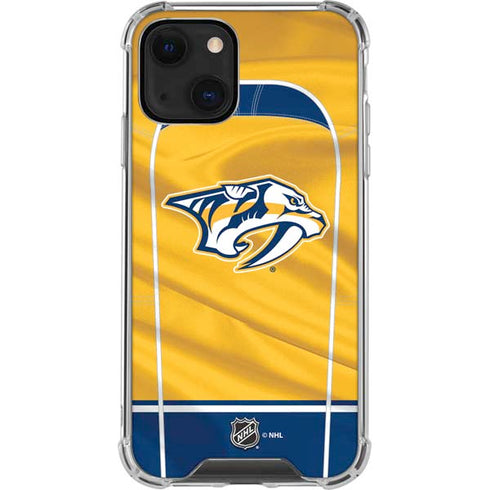 NHL Nashville Predators Jersey iPhone 14 Plus Clear Case