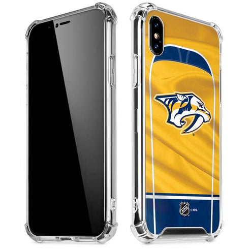 NHL Nashville Predators Jersey iPhone XS Max Clear Case