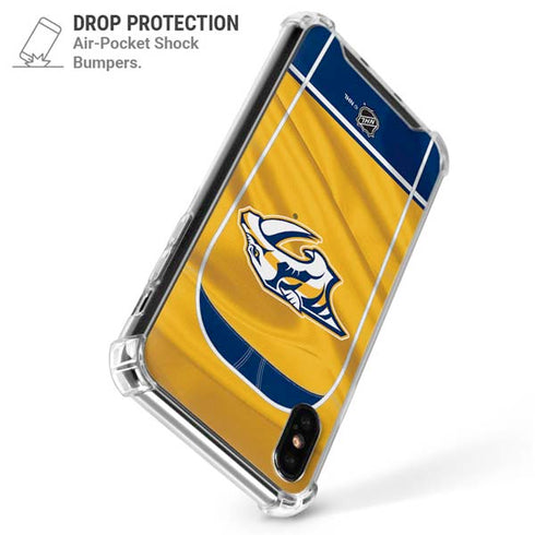 NHL Nashville Predators Jersey iPhone XS Max Clear Case