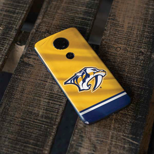 NHL Nashville Predators Jersey Moto E5 Plus Skin