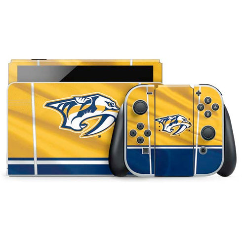 NHL Nashville Predators Jersey Nintendo Switch OLED (2021) Skin
