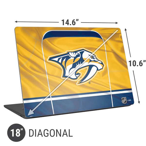 NHL Nashville Predators Jersey Universal Laptop 18in (14.6 x 10.6in) Skin