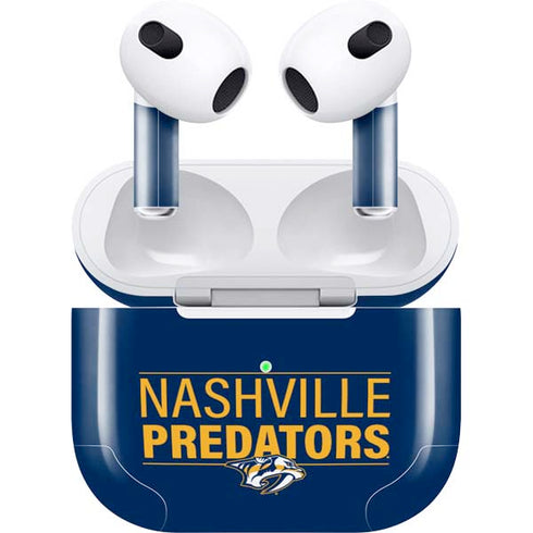 NHL Nashville Predators Lineup Apple AirPods (3rd Gen 2021) Skin
