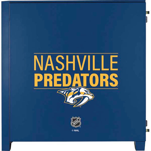 NHL Nashville Predators Lineup Corsair 4000D Tempered Glass Mid-Tower ATX Case Skin