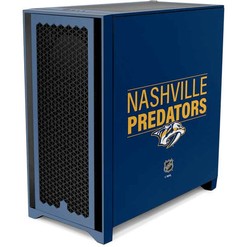 NHL Nashville Predators Lineup Corsair 4000D Tempered Glass Mid-Tower ATX Case Skin