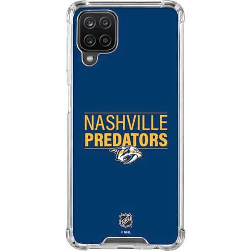 NHL Nashville Predators Lineup Galaxy A12 Clear Case