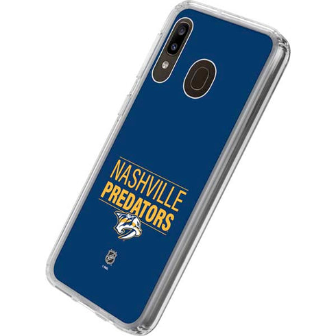 NHL Nashville Predators Lineup Galaxy A20 Clear Case