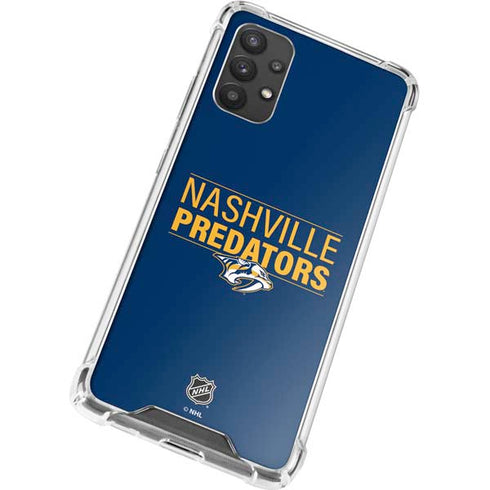 NHL Nashville Predators Lineup Galaxy A32 5G Clear Case
