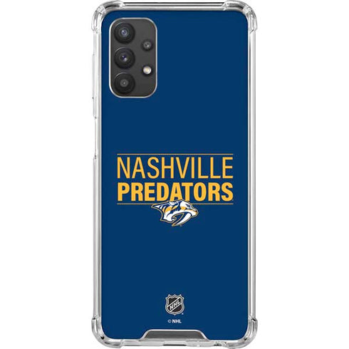 NHL Nashville Predators Lineup Galaxy A32 5G Clear Case