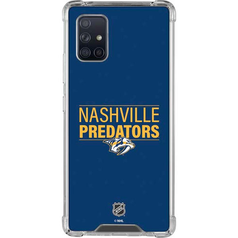 NHL Nashville Predators Lineup Galaxy A71 5G Clear Case