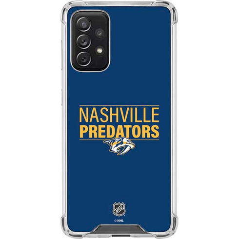 NHL Nashville Predators Lineup Galaxy A72 5G Clear Case