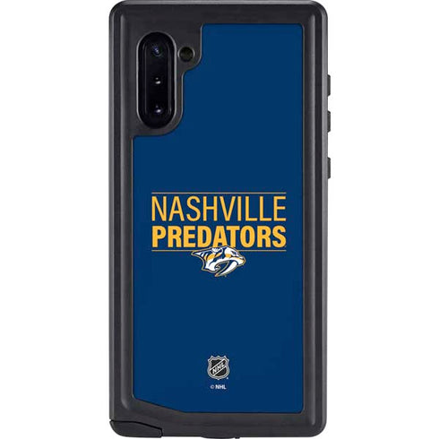 NHL Nashville Predators Lineup Galaxy Note 10 Waterproof Case