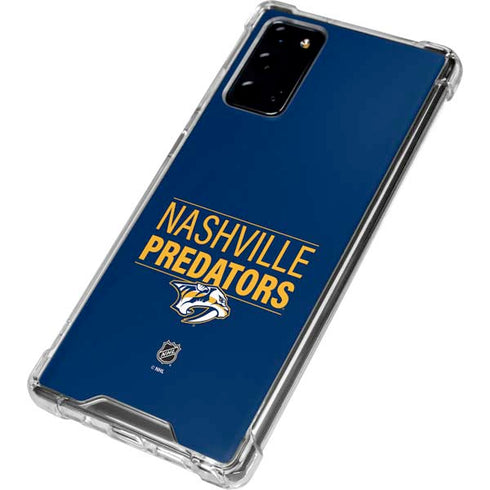 NHL Nashville Predators Lineup Galaxy Note20 5G Clear Case