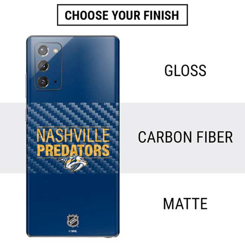 NHL Nashville Predators Lineup Galaxy Note20 5G Skin
