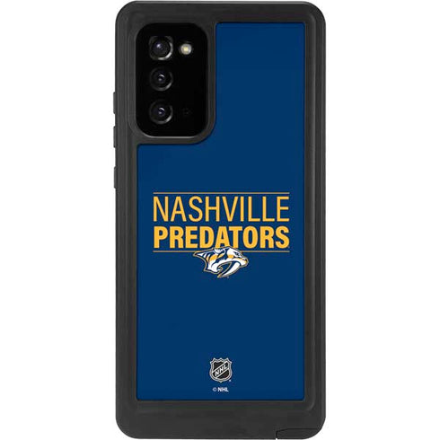 NHL Nashville Predators Lineup Galaxy Note20 5G Waterproof Case