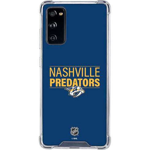 NHL Nashville Predators Lineup Galaxy S20 FE Clear Case