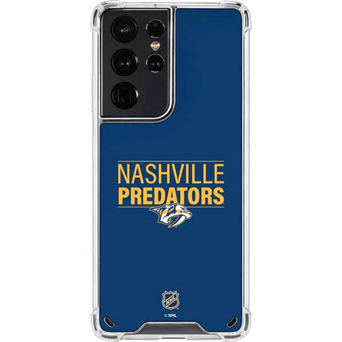 NHL Nashville Predators Lineup Galaxy S21 Ultra 5G Clear Case