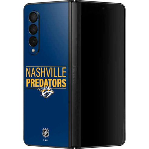NHL Nashville Predators Lineup Galaxy Z Fold3 5G Skin
