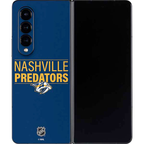 NHL Nashville Predators Lineup Galaxy Z Fold4 5G Skin