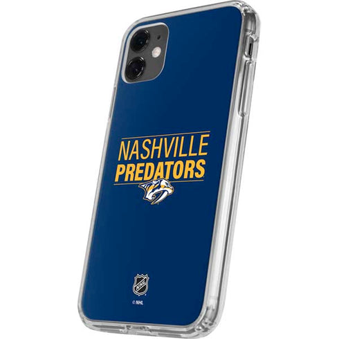 NHL Nashville Predators Lineup iPhone 11 Clear Case