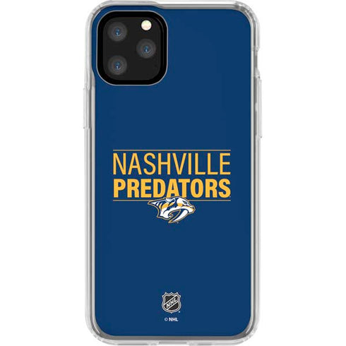 NHL Nashville Predators Lineup iPhone 11 Pro Clear Case