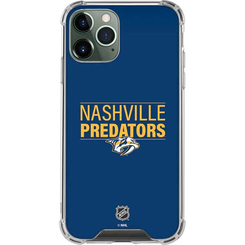 NHL Nashville Predators Lineup iPhone 11 Pro Max Clear Case