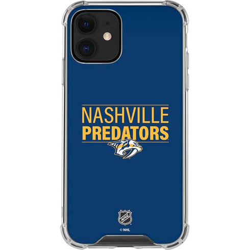 NHL Nashville Predators Lineup iPhone 12 Mini Clear Case