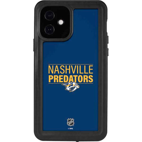 NHL Nashville Predators Lineup iPhone 12 Waterproof Case