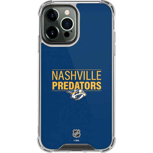 NHL Nashville Predators Lineup iPhone 13 Pro Max Clear Case