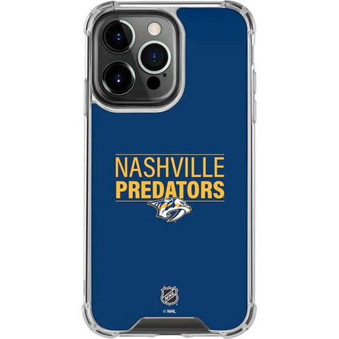 NHL Nashville Predators Lineup iPhone 14 Pro Clear Case