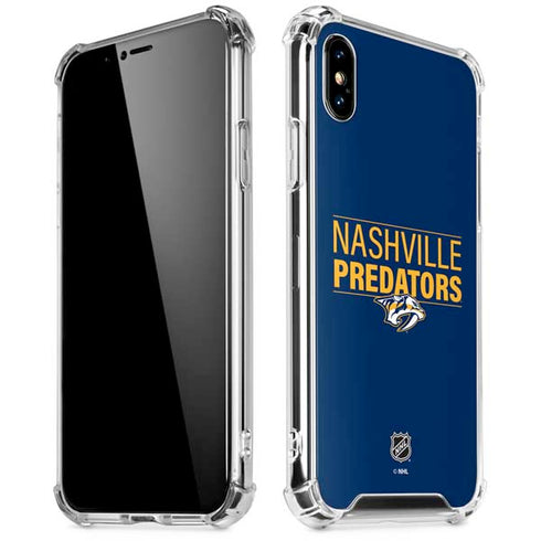 NHL Nashville Predators Lineup iPhone XS Max Clear Case