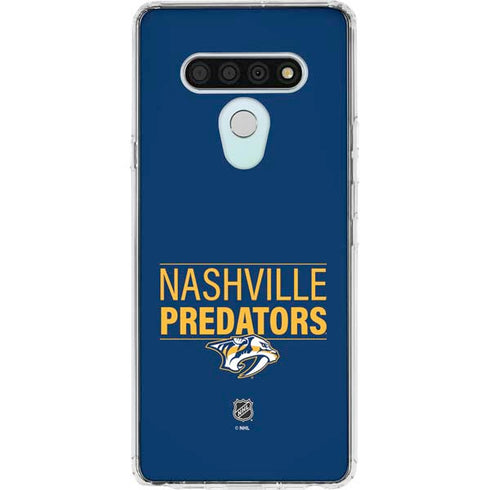 NHL Nashville Predators Lineup LG Stylo 6 Clear Case