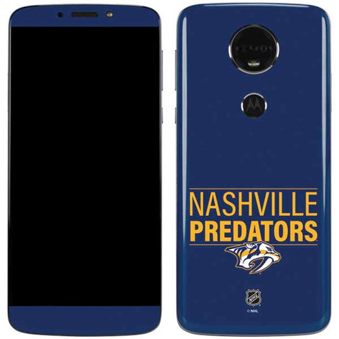 NHL Nashville Predators Lineup Moto E5 Plus Skin