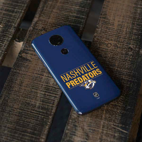NHL Nashville Predators Lineup Moto E5 Plus Skin