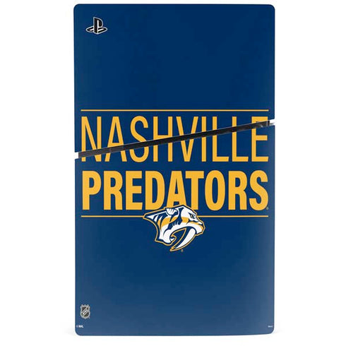 NHL Nashville Predators Lineup PS5 Slim Disk Bundle Skin
